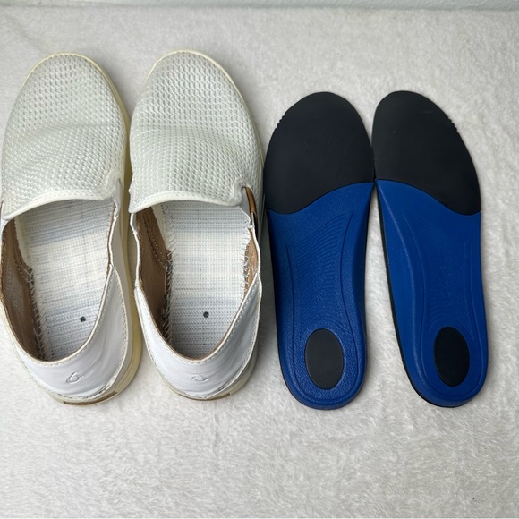 Olukai Women's Pehuea Slip-On Shoes Mesh Breathable White/Cream Sneakers Size 8 - Picture 11 of 15